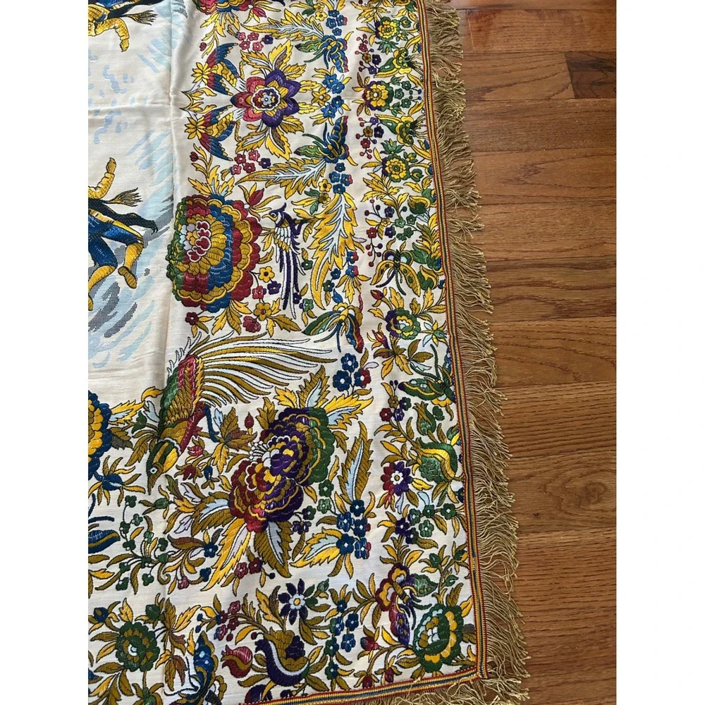 Vintage Samaranch Barcelona Tapete Taurino Spanish Bullfight Tapestry